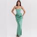 ng2510292 European And American Style Autumn Winter New Cross-Border Wo's Fashion Strapless Sexy Backless Slim Evening Dress_ecoleips.com