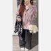 Purple Zipper Sweatshirt Jacket Women, New Autumn/Winter Design, Loose Fit, Short Cardigan For Petite Women_ecoleips.com