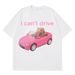I Cant Drive Funny Hamster Meme T Shirt Fashion Print T-shirt Women Short-sleeved Harajuku Casual T Shirts Streetwear_ecoleips.com