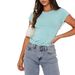Women's Casual Solid Color Slim Fit T-Shirt Short Sleeve Pullover Street Wear Top For Spring Autumn_ecoleips.com