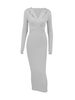 YD401 European And American Cross-border Women's New Sexy Long-sleeved Bodycon, Casual Slim-fit Hooded Solid Color_ecoleips.com