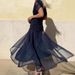 2025 Cross-Border European And American Spring Summer New Mesh Printed Strap INS Vacation Casual Party Dress_ecoleips.com