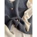Elegant Metal Button Knit Vest Women, Sleeveless Top For Spring, Autumn, And Wint, Korean Style Solid Color Soft_ecoleips.com