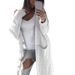 Women's Long Cardigan Sweater With Double Pockets, Chunky Knit Cable Open Front Coat, Soft Cotton Acrylic Blend, Oversized V-Neck Casual_ecoleips.com