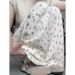 Summer New Style Digital Print Straight Leg Pants Women's Fashion Casual Slimming Versatile Heavyweight_ecoleips.com