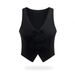Women's Clothing With Long Neck And Bowknot For Beautiful Back And Chest Pad For Sweet And Spicy Girls Dance Clothes With V Neck Sports Underwear_ecoleips.com