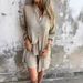 Verve 2025 New Women's Casual Solid Color Cotton Linen Shorts Long Sleeve Wrinkled Fabric Shirt Two-Piece Set_ecoleips.com