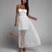 Women's Clothing New Mesh Perspective Elegant Multi Color Dress_ecoleips.com