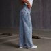Exclusive For Cross-border Sales 2026 American Retro Low-waist Wide-leg Women's Jeans With Back Pocket Bow Embroidery,_ecoleips.com