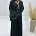 Verve Loriya2025 Fashion Trimmed Dubai Turkish Elegant Long Robe Two-Piece Set LR760_ecoleips.com