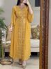 Women’s Clothing spring and summer embroidered sewn diamond kaftan robe evening dress_ecoleips.com