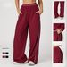 Zechuang Color-Block Versatile Sports Loose High-Waist Straight-Leg Sweatpants With Pockets Outdoor Casual Comfortable_ecoleips.com