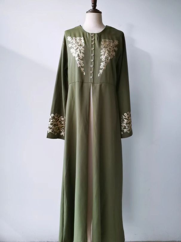 Directly Supplied By The Manufacturer, Yiduoduo European And American Color-blocking Slim-fit Elegant Long Dress,_ecoleips.com