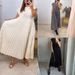 2024 Autumn New Cross-border European And American Women's Clothing Elegant Fashion Round Neck Sleeveless Pleated Long_ecoleips.com