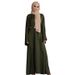 Factory Direct Supply IdoDuo Middle Eastern Malay Robe Basic Solid Color Plus Size Dress 20363 Muslim_ecoleips.com