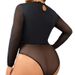 Foreign Trade Cross-border European And American Lingerie Lace See-through Hollow-out Sexy Open-crotch Bodysuit Mesh_ecoleips.com