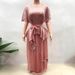 Women's Clothing Printed Gold Stamped Swing Flower Suit Skirt_ecoleips.com