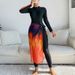 3-Piece Swimdress Set – Modest Swimwear With Cover-Up Skirt & Leggings (S-XL) – UPF 50+ Chlorine-Resistant Polyester (Black/Blue)_ecoleips.com