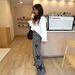 Aria Basics European And American Cross-border Vintage Y2K Five-pointed Star Loose Straight-leg Jeans For Women, Casual Versatile_ecoleips.com