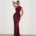 Summer New Arrivals Sexy One Shoulder Satin Evening Gown American Style Elegant Bodycon Dress For Women_ecoleips.com