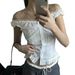 DiYun European And American Y2K Hot Girl Off-Shoulder Sleeveless Cardigan Top Shirt Women's Clothing 2025 Autumn/Winter_ecoleips.com