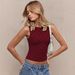 Women's Clothing 2026 Summer New Fashion Polka Dot Print Slim Fit Round Neck Sleeveless Top For Women Foreign_ecoleips.com