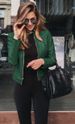 Women's Faux Leather Blazer Jacket, Fashion PU Trench Coat For Autumn Winter, Versatile Slim Fit Office Casual Outerwear_ecoleips.com