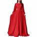 Women Fashion Round Neck Lantern Sleeves Pearlescent Yarn Multiple Colors Wedding Dress Elegant Party Prom Evening Formal Gown Dress_ecoleips.com