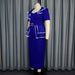Women's Clothing Plus Size Patchwork Dress Ruffled Waist Short Sleeves Casual Elegant American Style Women's Summer Commuting Dress_ecoleips.com