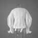 Spring/Summer Puff Sleeve Blouse – Cropped V-Neck Shirt With Cinched Waist & Ruffle Hem (S-XL, Lightweight Poly-Cotton)_ecoleips.com
