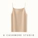 New Autumn Winter Solid Color Women's Cashmere Camisole, Soft And Skin-friendly, Sleeveless Vest With Double Shoulder_ecoleips.com