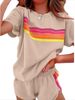 K New Home Set For Women: Minimalist Style, Color Contrasting, Fashionable And Casual Set. No Necklaces Or Other Accessories_ecoleips.com