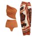 Women's Clothing Women's One Shoulder Bikini Retro Style Swimsuit Set Quick-Dry Polyester Mesh Splicing Modest Coverage Two Piece Summer Beachwear_ecoleips.com