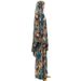 Printed Hooded Headscarf Short Skirt Two-Piece Worship Robe Conservative Fashion Ethnic Style Clothing_ecoleips.com