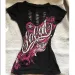 Black Letter Goth Sexy Gothic Graphic T-shirt Vintage Women's 90s Clothes Y2k Crop Top Streetwear Tshirts Subculture Tees Punk_ecoleips.com
