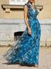 Women's Clothing Holiday Style Flower Lolita Big Swing Skirt Print Dress_ecoleips.com