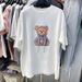 Women's Clothing Short Sleeved Cotton T Shirt Female Student Sweet Cute Summer Loose Bear Lazy Style Top Clothes_ecoleips.com