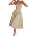 Independent Station Women's Fashion French Elegant Retro Style Dopamine Outfit Strap European And American Dress_ecoleips.com