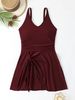 Aria Basics 2026 New European And American Women On , Solid Color One-Piece Skirt Style Plus Size Swimwear For Ladies_ecoleips.com