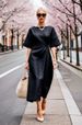 Women's Clothing New Summer Fashion Round Neck Solid Color Lace Up Dress Women's Wear_ecoleips.com