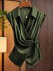 Women's Clothing Women's Satin Shirt Style Fashion Spring Winter Tie Up Bow Top For Formal & Casual For Women_ecoleips.com