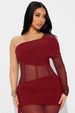 K Fashion Patchwork Slim-fit; Sexy Solid Color Waist-cinching One-shoulder Long-sleeve Overalls._ecoleips.com