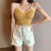 Women Bra Tank Crop Top Seamless Underwear Female Crop Tops U-shaped Back Sports Intimates Sexy Lingerie Padded Camisole Femme_ecoleips.com