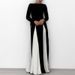 Spring 2026 Women's Fashion Temperament Suspender Contrast Loose Swing Holiday Waist Dress_ecoleips.com