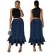 Women's Clothing Plus Size Women's Denim Long Skirt With Elastic Waist Fashion For Formal & Casual For Women_ecoleips.com