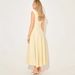 Elegant Solid Color A-Line Slip Dress For Women, Minimalist Midi Dress, High Waist Casual To Chic Versatile Slip Dress Design_ecoleips.com