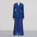 Women's Clothing Elegant And Versatile Loose Three Dimensional Flower Ruffled Long Sleeved Skirt Suit_ecoleips.com