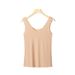 Specially Tailored Skin-tone Invisible Anti-see-through Ice Silk Seamless Camisole Women, Plus Size Plus-size Ladies,_ecoleips.com