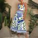 2025 Cross-Border European And American Women's Fashion Printed Sexy Elegant Camisole + Skirt Set_ecoleips.com