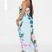 AD455 European And American Cross-border Summer New Fashion Sexy Strapless Waist-cinching Printed Slit Bodycon Long_ecoleips.com